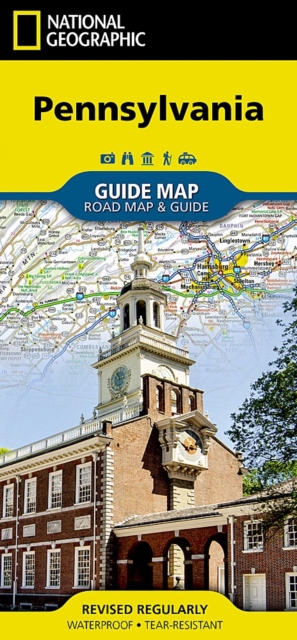 Pennsylvania Guide Map, Sheet map, folded Book