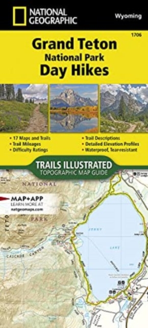 Grand Teton National Park Day Hikes, Sheet map, folded Book