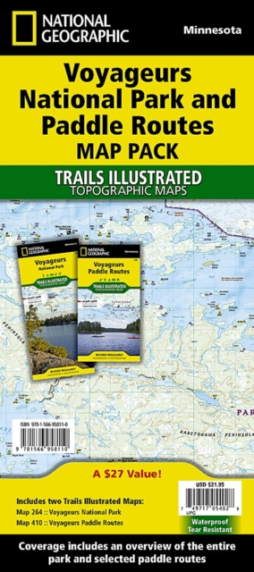 Voyageurs National Park And Paddle Routes [map Pack Bundle], Sheet map, folded Book