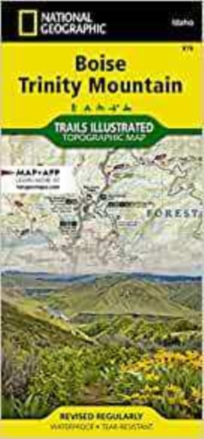Boise, Trinity Mountain Map, Sheet map, folded Book
