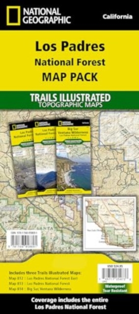 Los Padres National Forest [Map Pack Bundle], Sheet map, folded Book