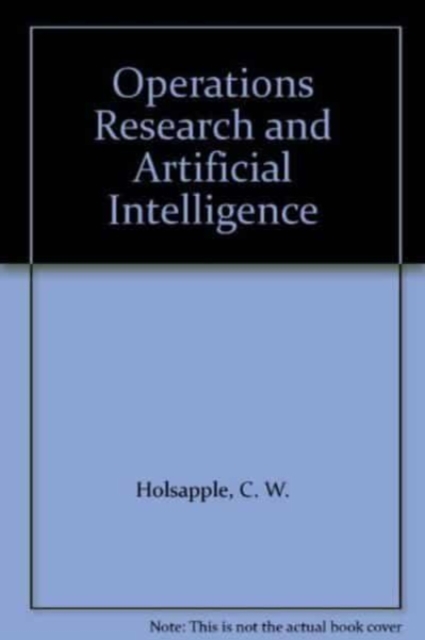 Operations Research and Artificial Intelligence, Paperback / softback Book