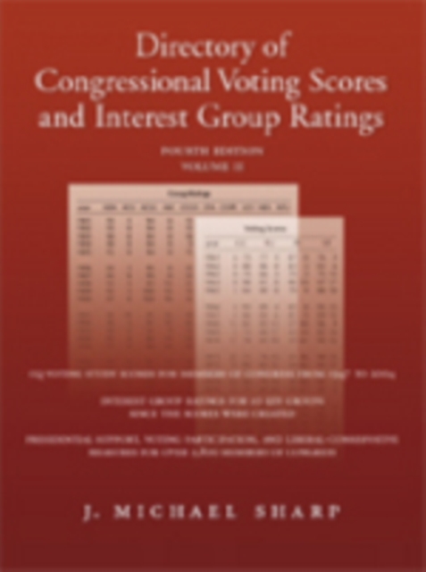 Directory of Congressional Voting Scores and Interest Group Ratings SET, Multiple-component retail product Book