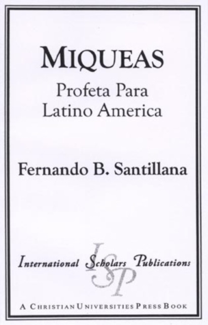 Miqueas : Profeta Para Latino America, Paperback / softback Book