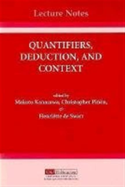 Quantifiers, Deduction, and Context, Paperback Book