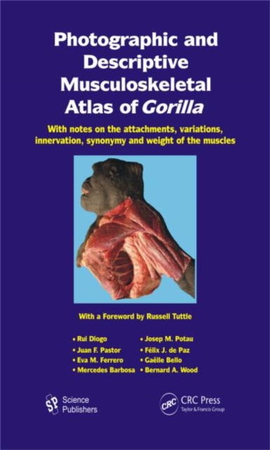 Photographic and Descriptive Musculoskeletal Atlas of Gorilla : With Notes on the Attachments, Variations, Innervation, Synonymy and Weight of the Muscles, Hardback Book