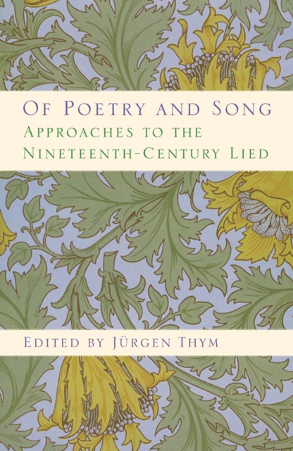 Of Poetry and Song : Approaches to the Nineteenth-Century Lied, PDF eBook