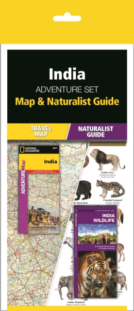 India Adventure Set : Map & Naturalist Guide, Kit Book
