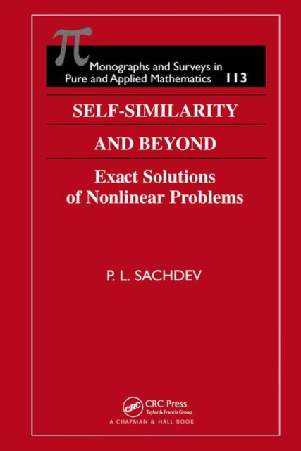 Self-Similarity and Beyond : Exact Solutions of Nonlinear Problems, Hardback Book