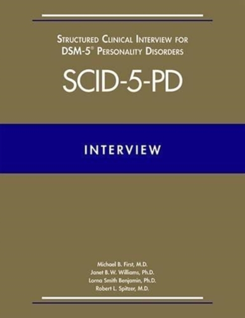 Structured Clinical Interview for DSM-5® Personality Disorders (SCID-5-PD), Paperback / softback Book