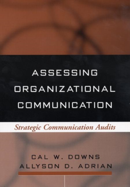 Assessing Organizational Communication : Strategic Communication Audits, Paperback / softback Book