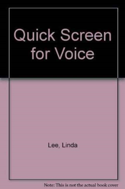 Quick Screen for Voice, Paperback / softback Book