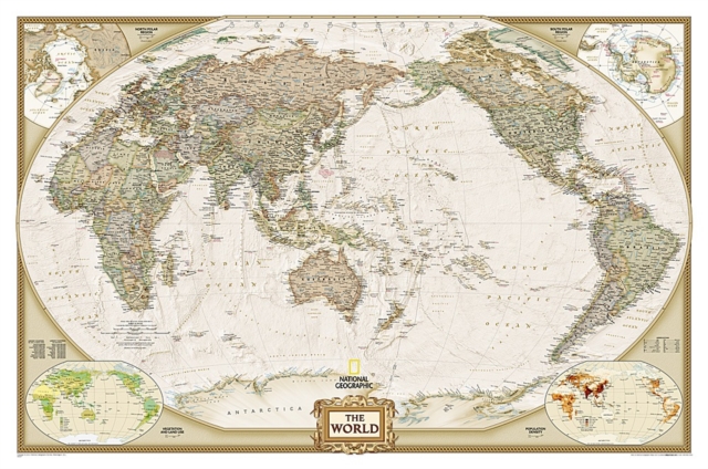 World Executive, Pacific Centered, Tubed : Wall Maps World, Sheet map, rolled Book