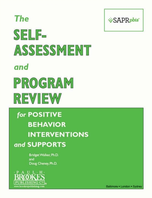 The Self-Assessment and Program Review for Positive Behavior Interventions and Supports (SAPR-PBIS) : SAPR-PBIS Forms (Pack of 10), Pamphlet Book