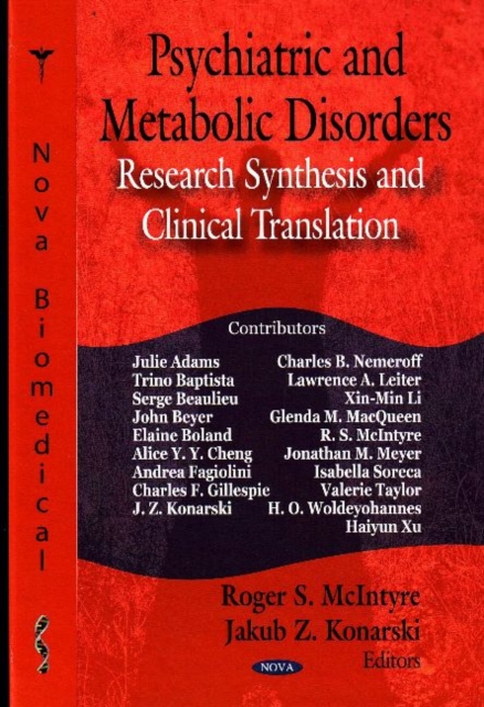 Psychiatric & Metabolic Disorders : Research Synthesis & Clinical Translation, Hardback Book