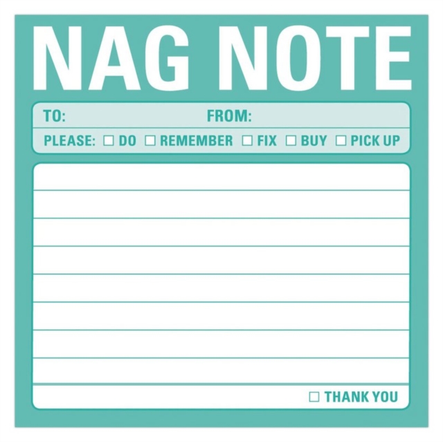Knock Knock Nag Note Sticky Notes, Other printed item Book
