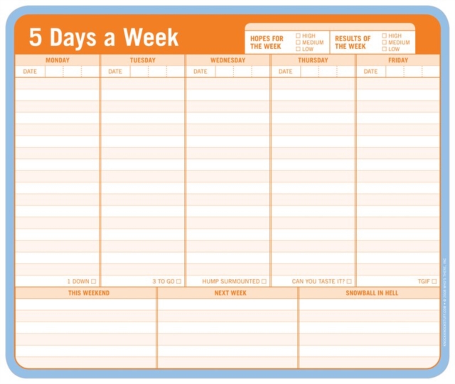 Knock Knock Mousepad: 5 Days a Week, Other printed item Book