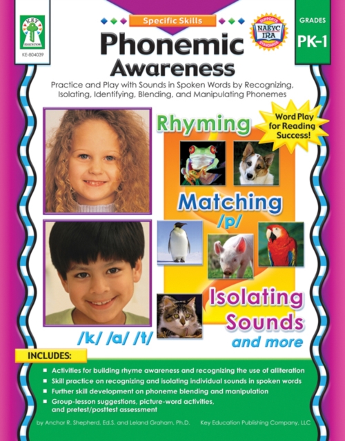 Phonemic Awareness, Grades PK - 1 : Activity Pages and Easy-to-Play Learning Games for Introducing and Practicing Short-and Long-Vowel Phonograms, PDF eBook