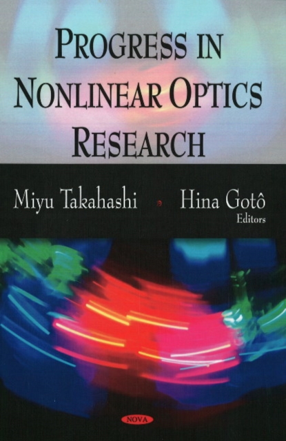 Progress in Nonlinear Optics Research, Hardback Book