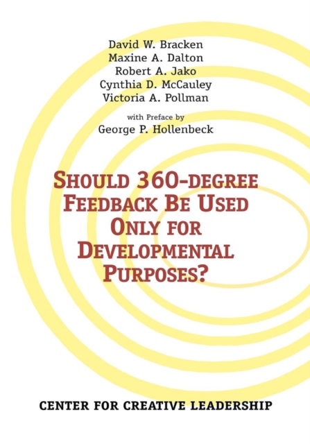 Should 360-degree Feedback Be Only Used For Developmental Purposes?, EPUB eBook