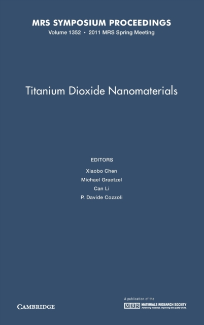 Titanium Dioxide Nanomaterials: Volume 1352, Hardback Book