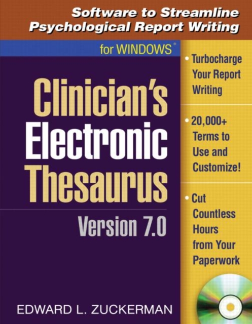 Clinician's Electronic Thesaurus, Version 7.0 : Software to Streamline Psychological Report Writing, CD-ROM Book