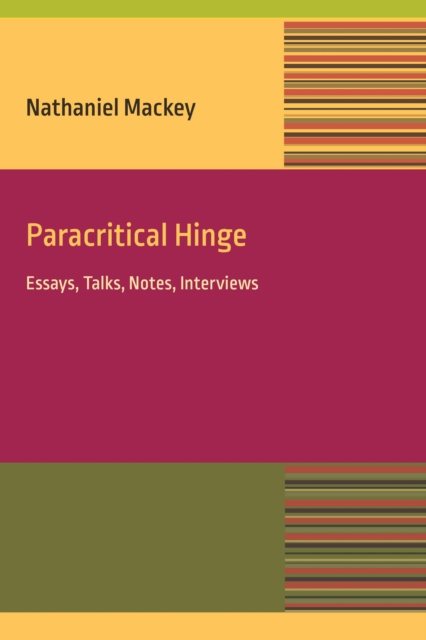 Paracritical Hinge : Essay, Talks, Notes, Interviews, EPUB eBook