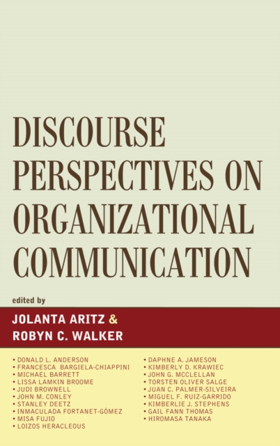 Discourse Perspectives on Organizational Communication, EPUB eBook