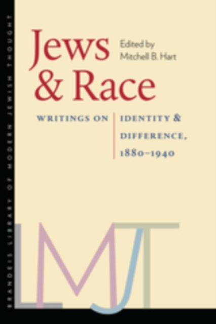 Jews and Race : Writings on Identity and Difference, 1880-1940, EPUB eBook
