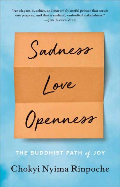 Sadness, Love, Openness : The Buddhist Path of Joy, Paperback / softback Book