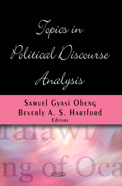 Topics in Political Discourse Analysis, PDF eBook