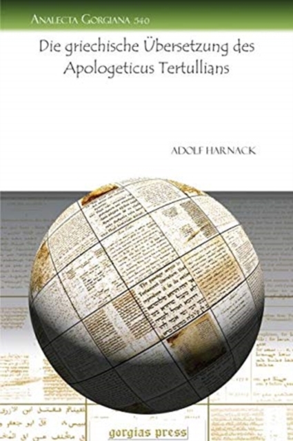 Die griechische UEbersetzung des Apologeticus Tertullians, Paperback / softback Book