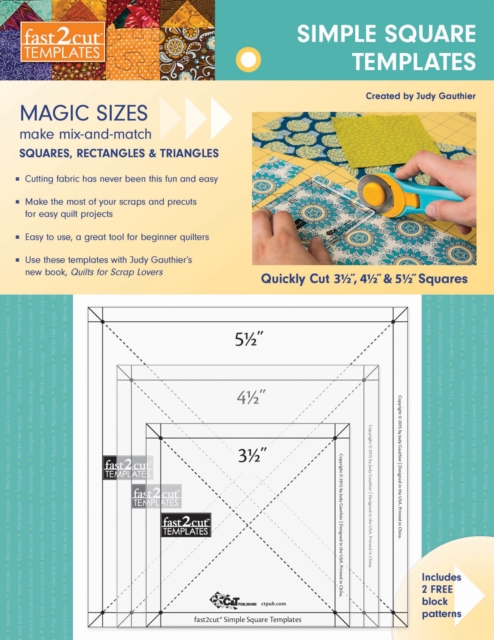 Fast2Cut Simple Square Templates, Other merchandise Book