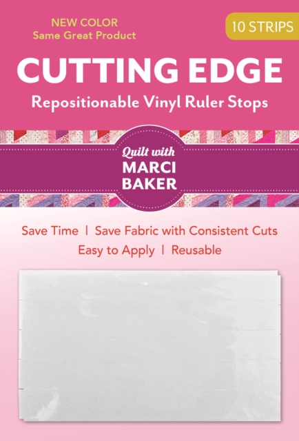 Cutting Edge : Repositionable Vinyl Ruler Stops, General merchandise Book