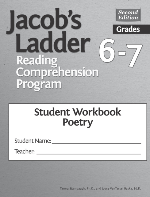 Jacob's Ladder Reading Comprehension Program : Grades 6-7, Student Workbooks, Poetry (Set of 5), Paperback / softback Book