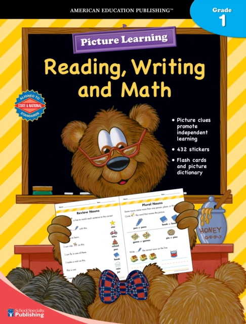 Picture Learning Reading, Writing, and Math for Grade 1, Grade 1, PDF eBook