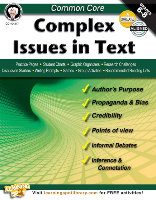 Common Core: Complex Issues in Text, PDF eBook