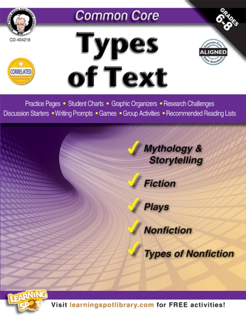 Common Core: Types of Text, PDF eBook