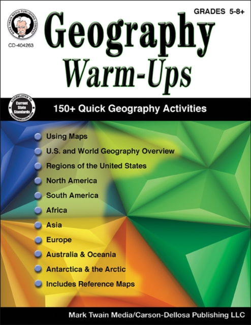 Geography Warm-Ups, Grades 5 - 8, PDF eBook