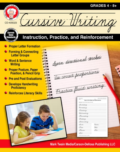 Cursive Writing: Instruction, Practice, and Reinforcement, Grades 4 - 9, PDF eBook
