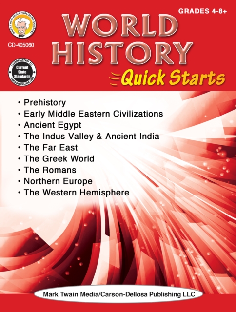 World History Quick Starts Workbook, Grades 4 - 12, PDF eBook