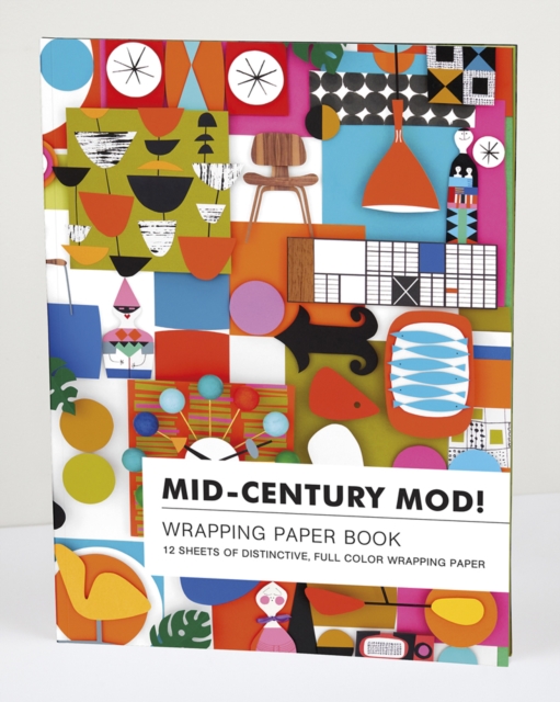 Mid-Century Mod! Wrapping Paper Book, Other printed item Book