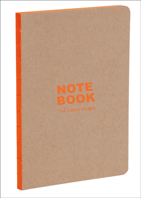 Kraft and Orange A5 Notebook : Lined Paper, Notebook / blank book Book