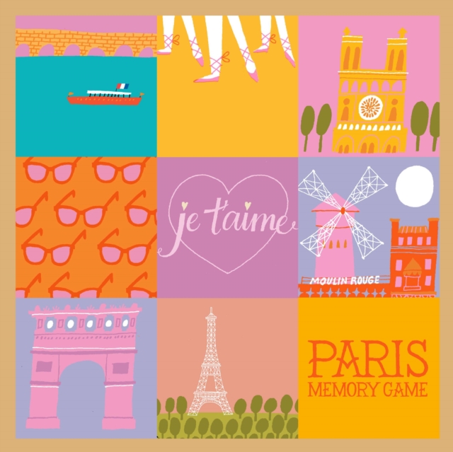 Paris Memory Game, Cards Book
