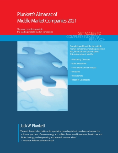 Plunkett's Almanac of Middle Market Companies 2021, Paperback / softback Book
