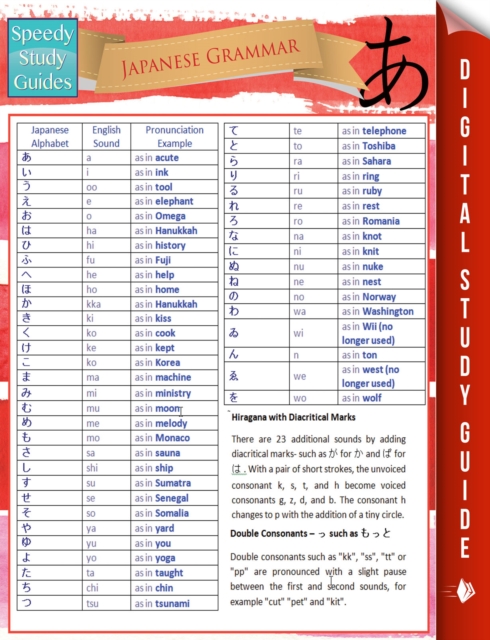 Japanese Grammar (Speedy Study Guides), EPUB eBook
