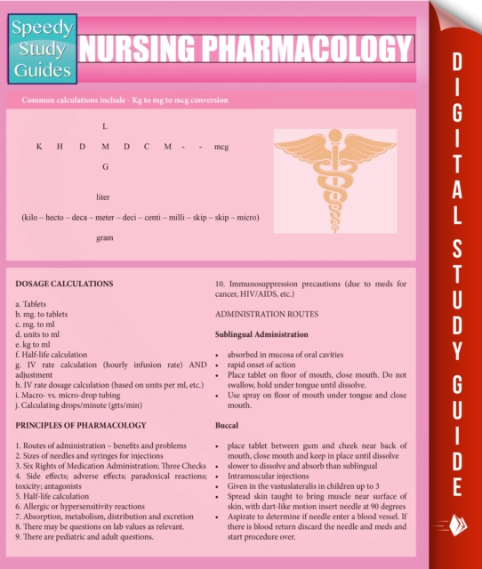Nursing Pharmacology (Speedy Study Guides), PDF eBook