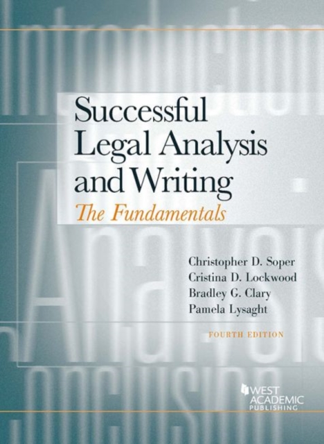 Successful Legal Analysis and Writing : The Fundamentals, Paperback / softback Book