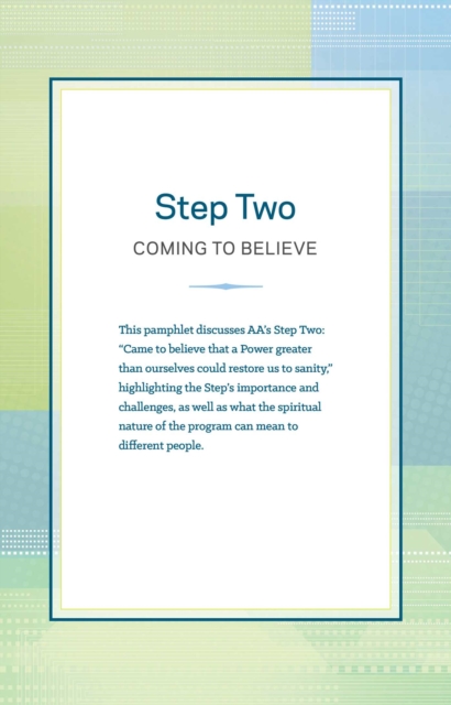 Step Two : Coming to Believe, EPUB eBook