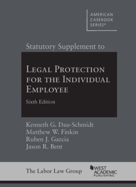 Statutory Supplement to Legal Protection for the Individual Employee, Paperback / softback Book